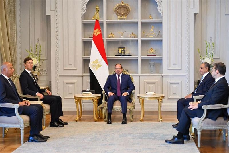 El-Sisi and Kushner: Egypt and US Stand United for Gaza Ceasefire